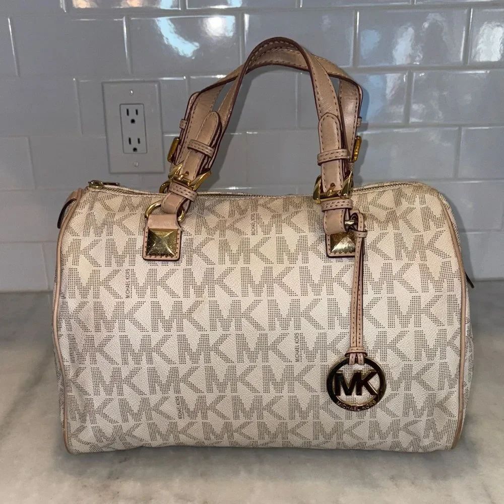 Michael Kors Bag Purse Handbag Pocketbook Grayson Duffle Satchel Tote Pocketbook